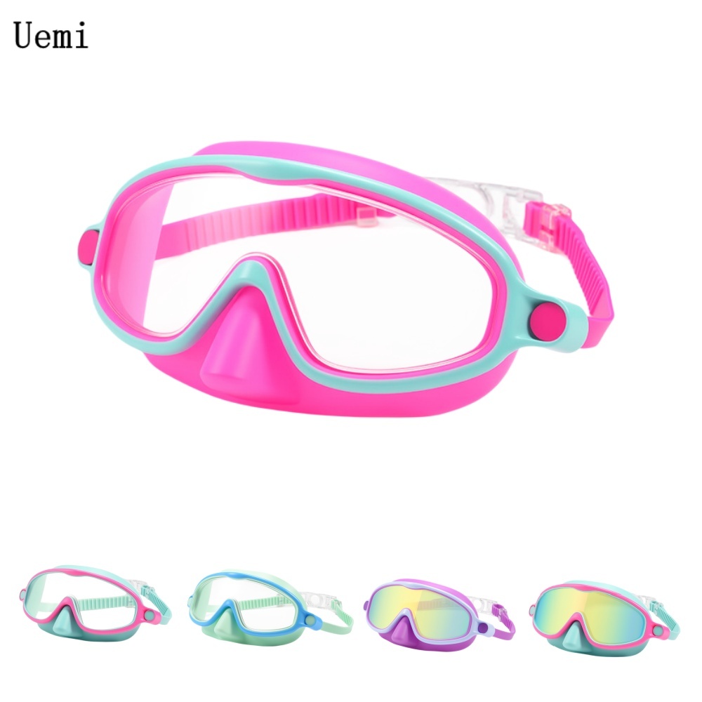 Anti Pollution Mask - نظارات سباحة للأطفال مع غطاء للأنف،