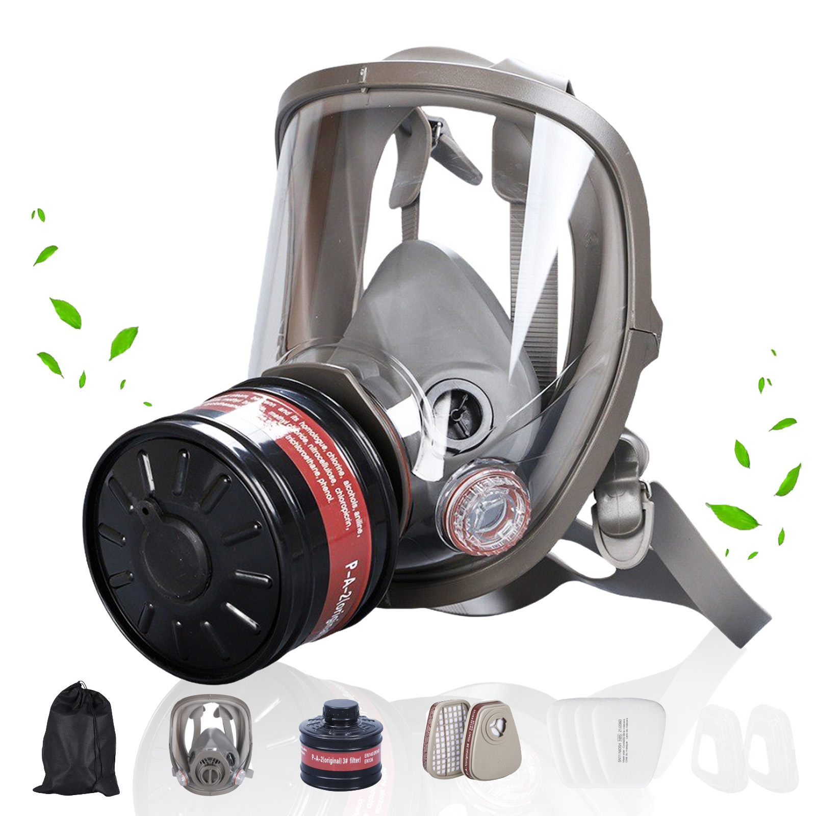 أقنعة غاز كاملة الوجه تنفس كيم - مراجعة Dust Mask Construction وسعره