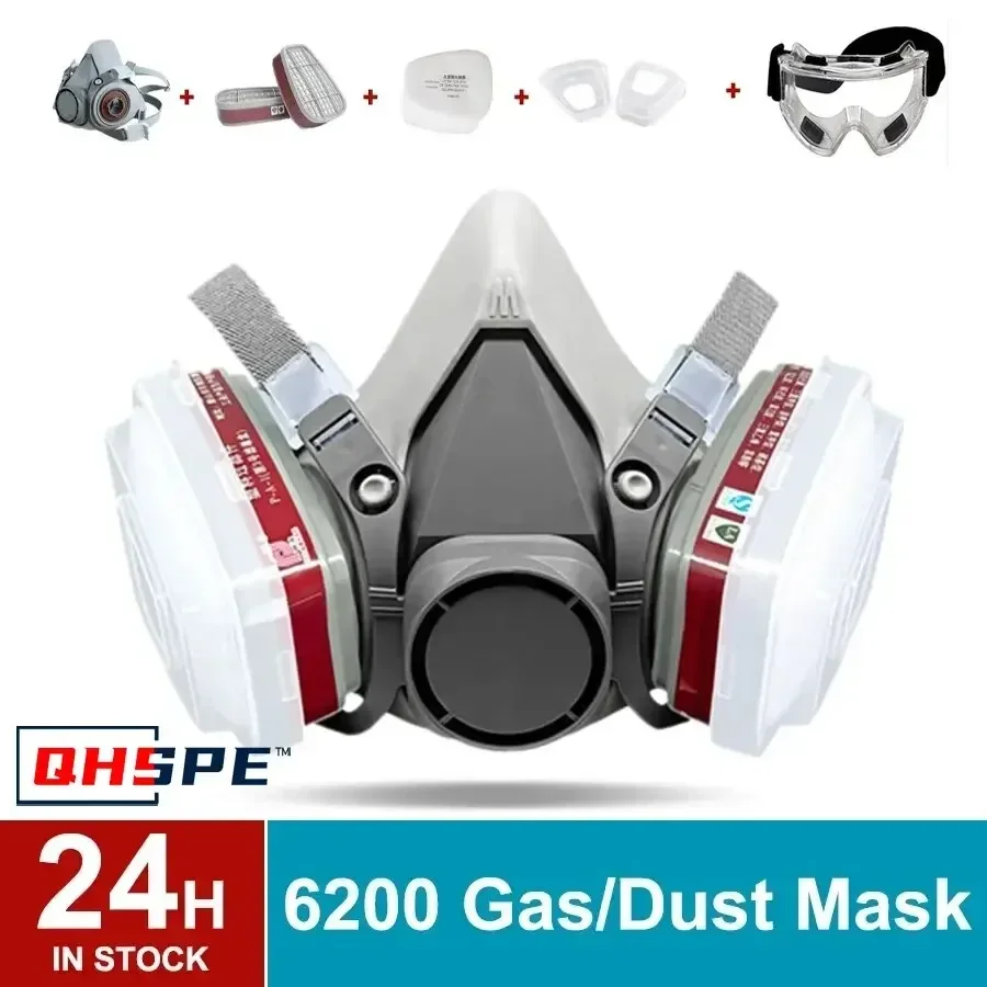 الأصلي 6200 تنفس قابلة لإعادة  - مراجعة Dust Mask Construction وسعره