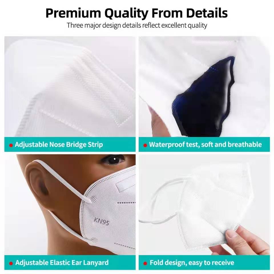 10-100 قطعة من أقنعة FFP2 للبا - مراجعة Disposable Surgical Mask وسعره